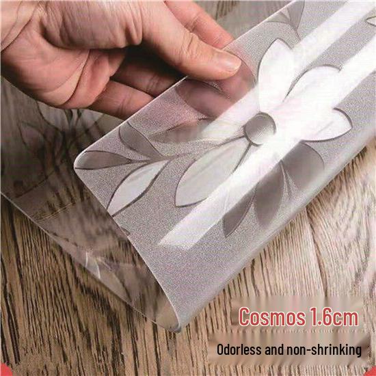 Large Round Transparent PVC Table Pad: Soft, Waterproof, Anti-Scald, Wash-Free Tablecloth