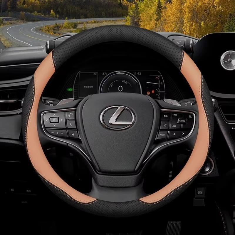

Leather Steering Wheel Cover for Lexus RX NX ES IS UX GX LX CT GS LS 300h 350 400h 450h 570 etc Interior Accessories