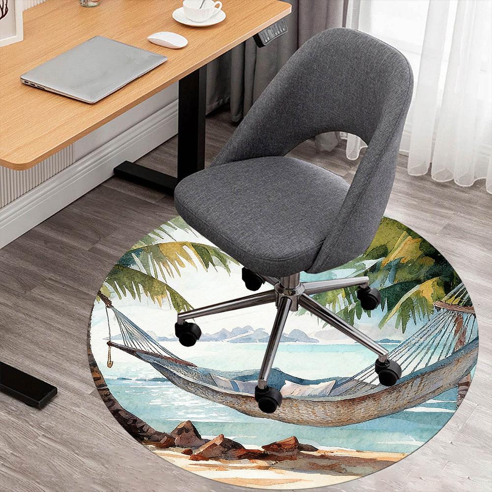 

1 шт. гамак пляжный Круглый коврик-сиденье офисный Ковер для пола - Нескользящий, Коврик для пола для офиса, спальни и декора интерьера p127265 80cm by 80cm