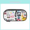 Six Seven Printed Pattern Kids Nylon Pencil Bag With Durable Material For School And Travel