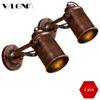 Vintage Retro Wall Lamp Lights Fixtures for Corridor Loft Cafe Restaurant Industrial Style Country Indoor Home Decoration E27