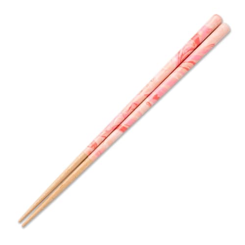 Hashikura Matsukan Chopsticks, Dishwasher Safe, Natural Wood, Unisex, 22.5cm, FUSION Cream, Berry Pink, Made In Japan, G-64639