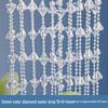11mm UFO Disc Acrylic Beaded Curtain for Wedding Décor, Ceiling Hanging, and Aisle Runner.