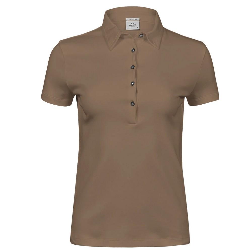 Tee Jays Womens/Ladies Pima Cotton Interlock Stitching Polo Shirt
