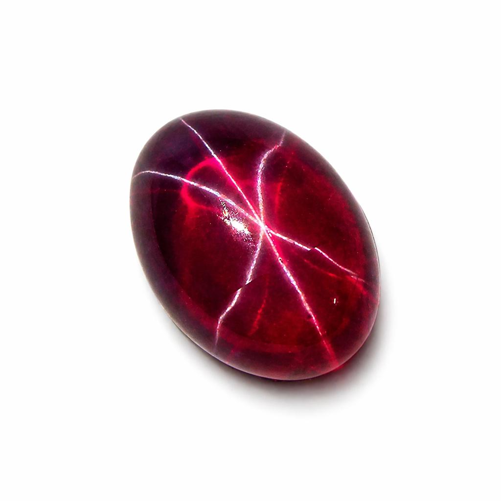 Natural RED Star Ruby Oval Shape 14 Ct Stunning CERTIFIED Gemstone Loose
