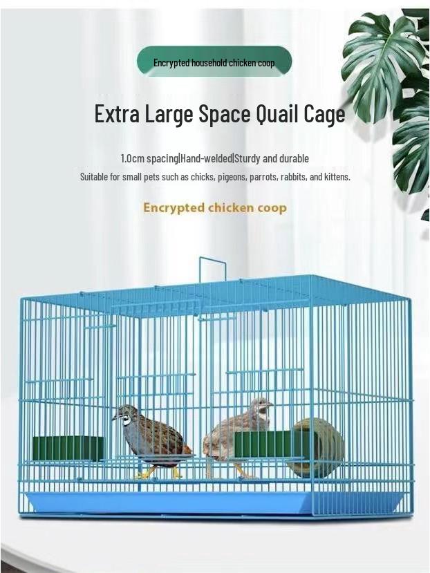 Rutin Encrypted Large Cage for Poultry: Ideal for Chickens, Ducklings, Quails, Call Ducks