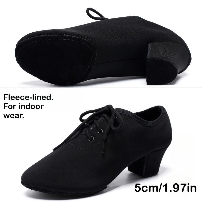 

Women s Dance Shoes Black Modern Ballroom Salsa Shoes Adult Tango and Ballroom Sneakers 41