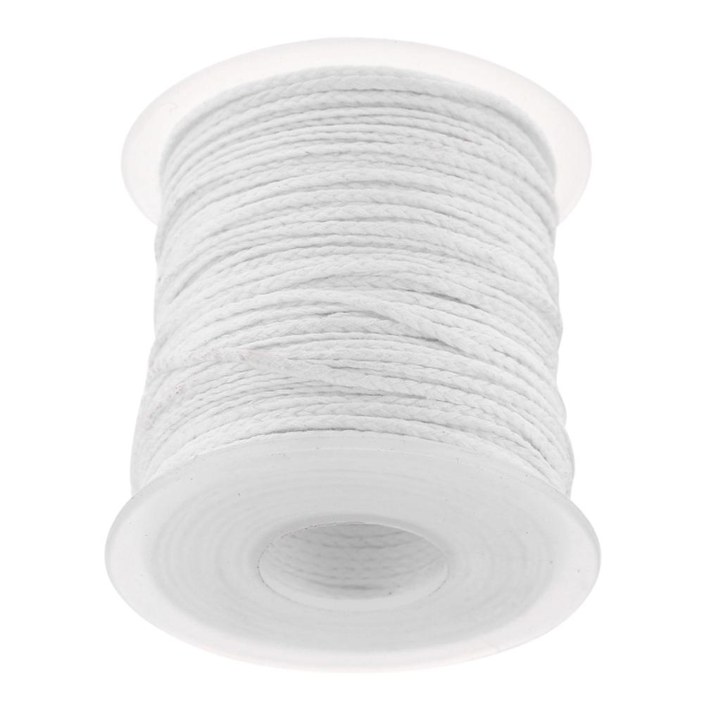 Wick , Brand New Cotton Braid Candle Wool, 61M Roll for   Oil Lamps, No Wax