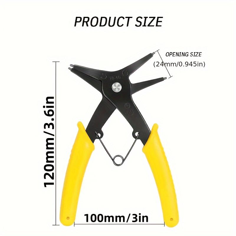 1PC 2-in-1 Snap Ring Pliers, Dual-Purpose Multi-Functional Metal Tool for Indoor & Outdoor Use