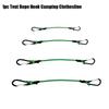 30-120Cm Green Stretch Ropes 6Mm Bungee Cords With Hooks Elastic Tie Strap Bikes Tie Car Luggage Packing Roof Rack Strap