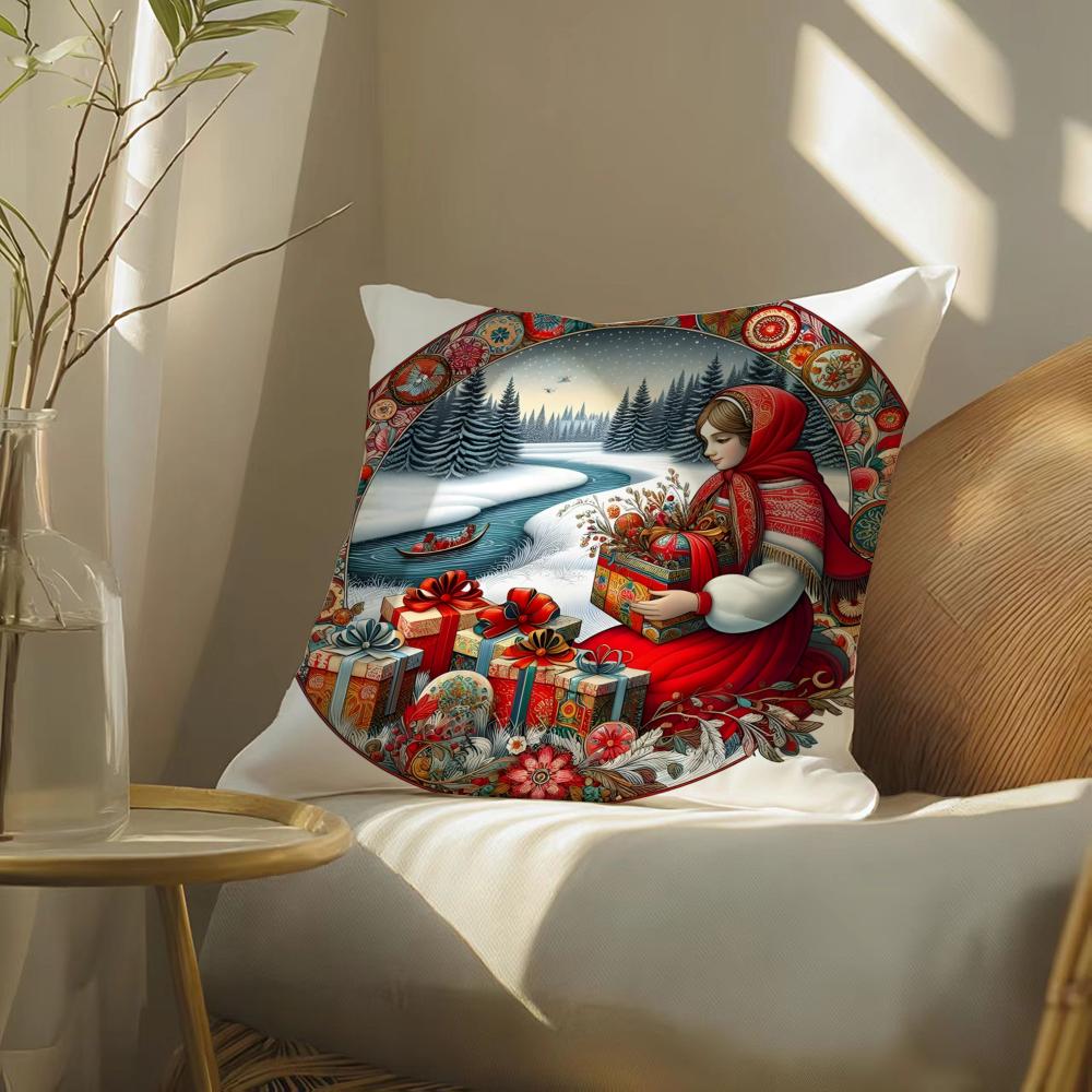 Cute Cartoon Prints For Kids Pillow Case Double-Sided Plush Sofa Cushion Covers Organic Breathable Invisible Zipper