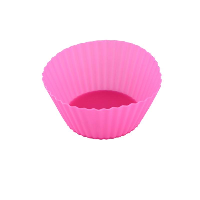 

12pcs Round High Temperature Resistant Silicone Small Cake Cup Mold High Temperature Resistant Kitchen Baking Accessories Oval