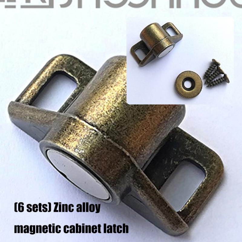 6er-Pack Langlebige Magnetische Türstopper Zinklegierungen Türstopper für Dauerhaften Einsatz an Schränken Schubladen und Kleiderschränken