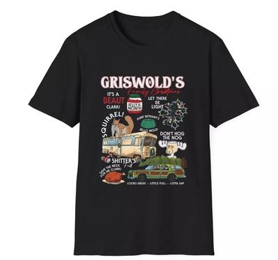 Griswoldowie Święta w Rodzinie Retro Koszulka Męska Lata 80 Film S M L XL 234 XL