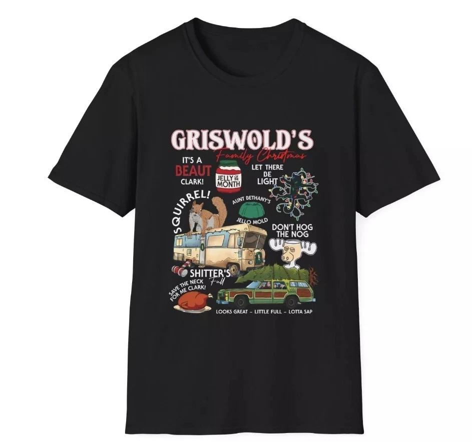 Griswold Family Christmas Vacation Retro T shirt Men 80s Movie S M L XL 234 XL S