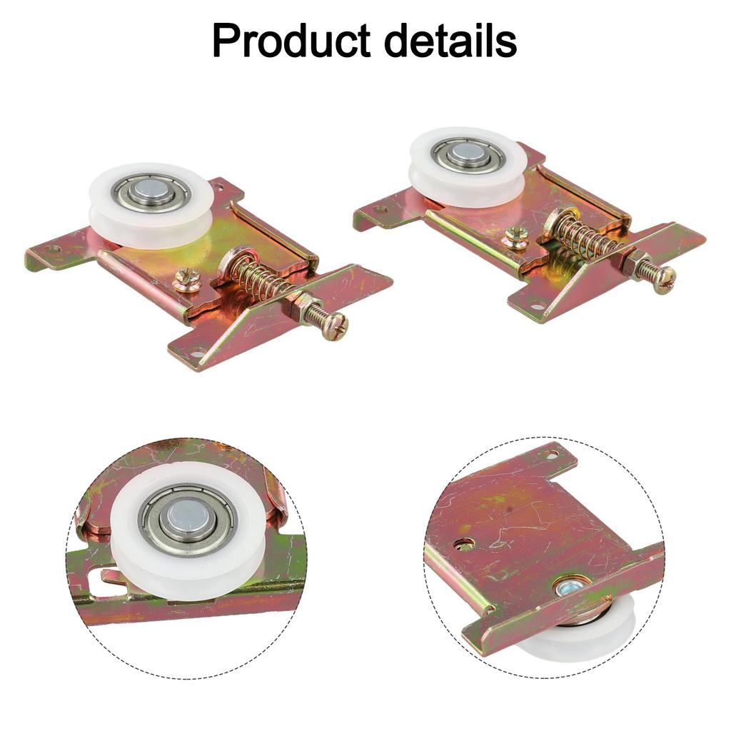 Lätt att installera Skjutdörrsrulle Guld U-spår Rulle Minskad Urspårning Stabil Drift Lätt att Installera Snabb Installation