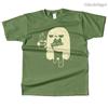 Unisexs Cotton Cute Ghost Holding Cat Graphic High Quality T Shirt Street Casual Style Tee for Unisex and Women