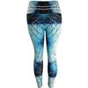 High-Waist Sweat-Resistant Printed Yoga Leggings