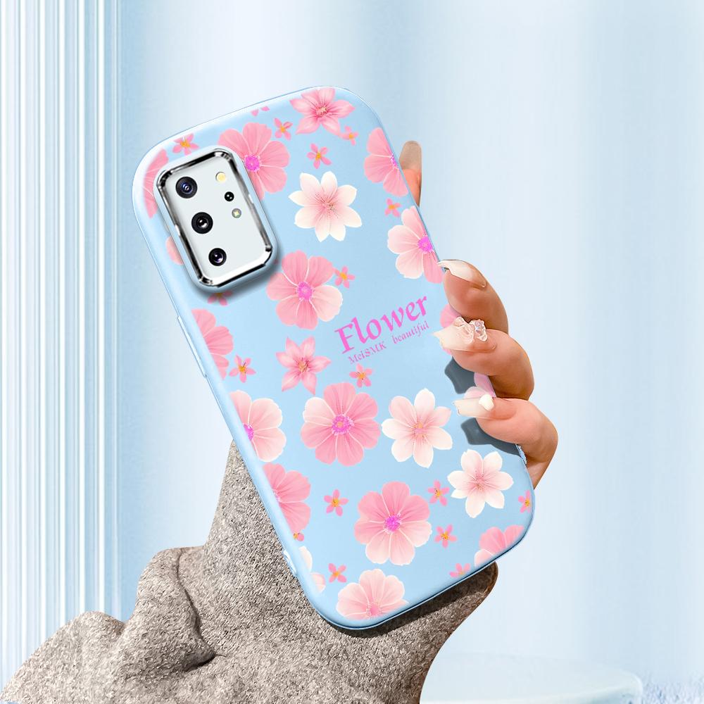 

Сплошной цвет с серебряным краем линзы, жирный корпус, Мягкий ТПУ, жидкий силиконовый чехол, противоударный чехол для телефона для Xiaomi Redmi Samsung Xiaomi Poco F5 синий