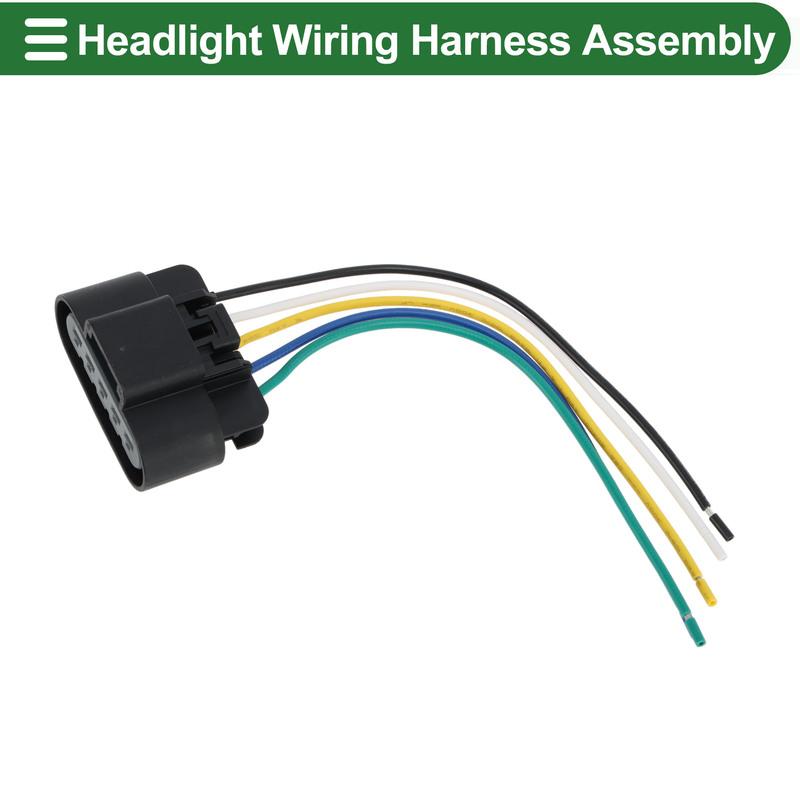 X Autohaux Headlight Wiring Harness Assembly for Chevrolet Impala 2006-2013 Headlights