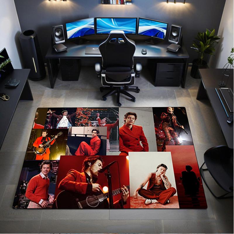 1Pc Harry Styles Print Rug - home decoration Carpet For Living Room Bedroom Flooring Computer Chair Area Rug