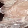 Gloss Liquid Flow Organza Fabric Soft Transparent Shiny Mesh Fabric for Evening Dress Designer Garment DIY Craft Decor Cloth