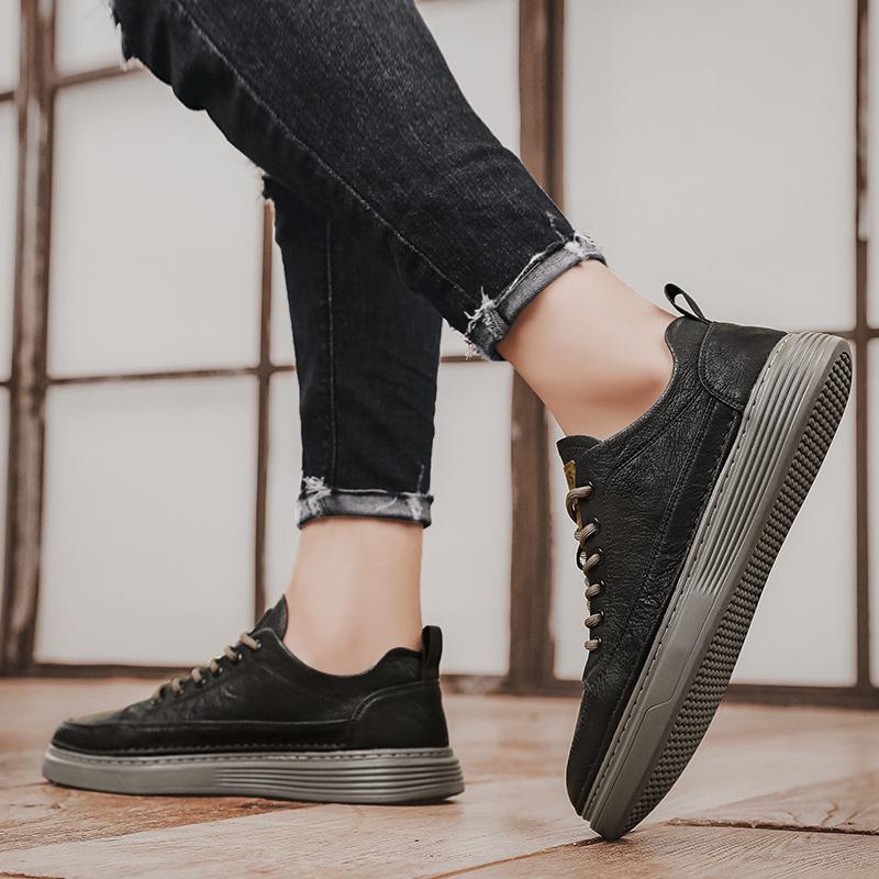 Pánské ležérní čtyřsezónní módní skateboardingové studentské pohodlné tenisky chlapecké trendy měkká podrážka prodyšné boty