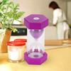 Portable Children Hourglass Home Office Sandglass Sand Clock Timer Gift (Purple 10 Minutes)