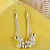 New 925 Sterling Silver Earrings More Bead for Women Exquisite Wedding Jewelry Elegant Female Accessories Fashion Party