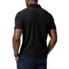 Men’s Short Sleeve Polo Shirt with Subtle Pattern Classic Fit Soft Knit Fabric Comfortable Collar Design