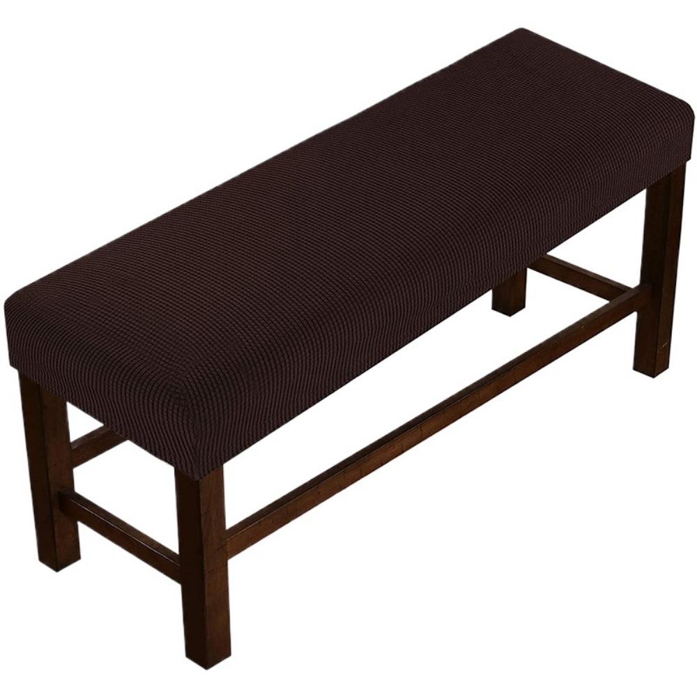 1 Set Solid Colour Pineapple Checkered Home Fabric Bench Cover Non-Slip Full Wrap Elastic Bench Cover Bench Cover