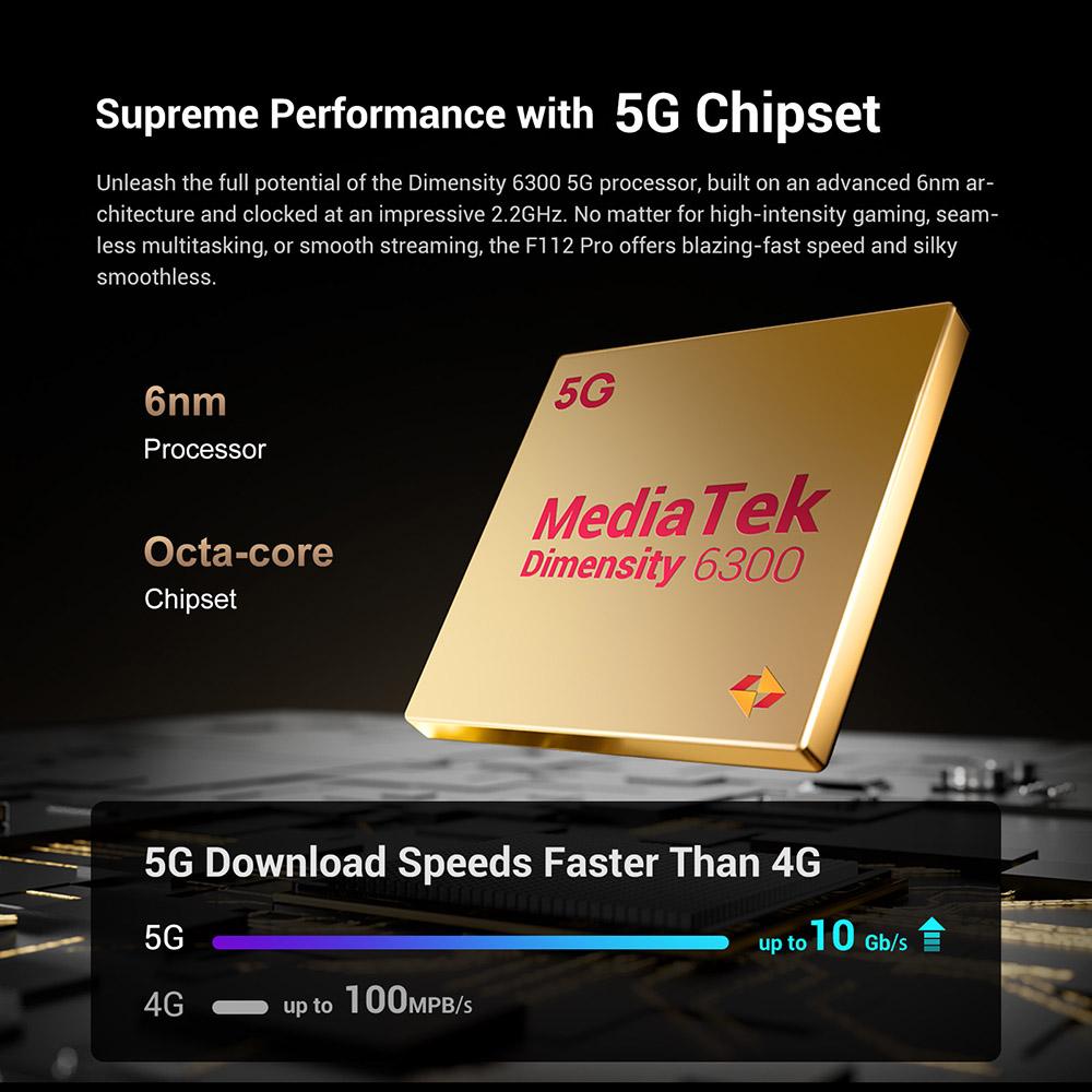 FOSSiBOT Smartphone Robusto F109S, Android 15, 6+256GB, Batería de 10600mAh, Cámara de 50MP, NFC - Enchufe UE