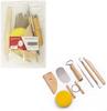 8 Pcs Pottery  Clay Sculpting Tools Double-Sided Smooth Wooden Handles.
