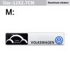Volkswagen Series Aluminum Badge Car Body Stickers Decals For VW GTI Polo Golf Passat Tiguan Arteon Taigo Caddy Jetta CC Hub Cap