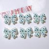 6PCS Small Dot Bowknot Charm Planar Resin Patch Jewelry Making Scrapbook Diy Party Hairpin Accessories Home Decoration Craft