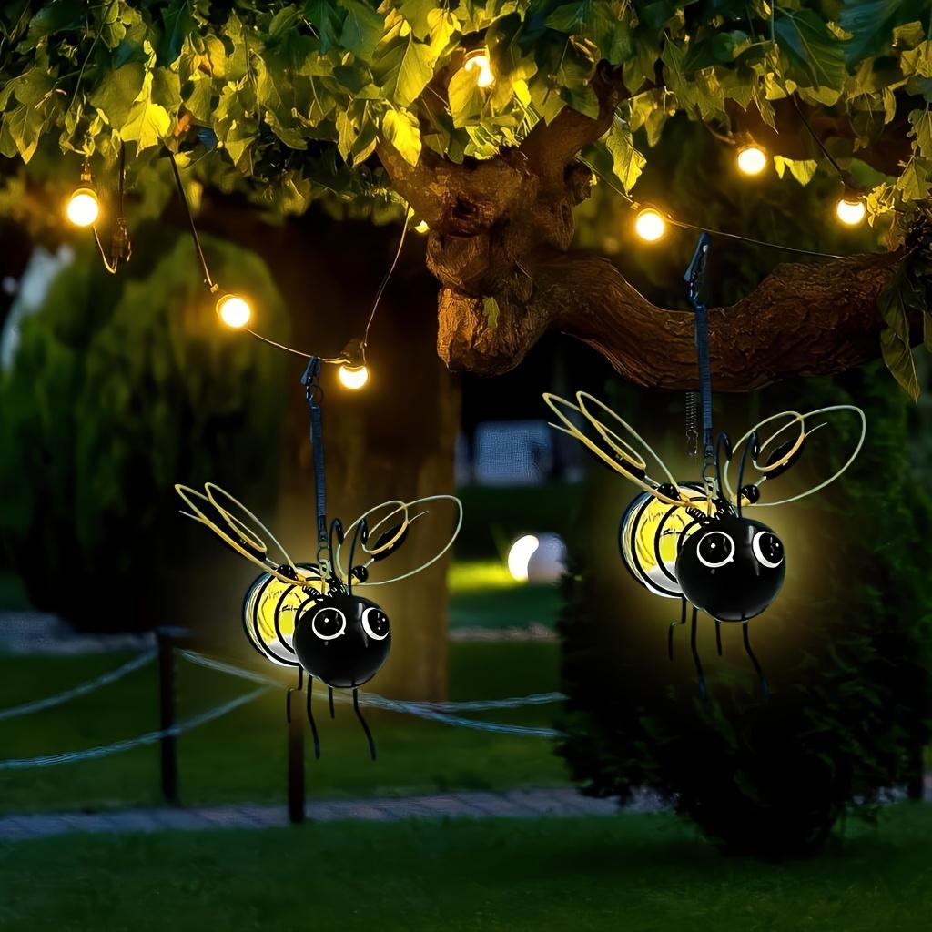 

Solar Powered Insect Lamps Bees Shape Solar Latern Outdoor Waterproof for Decorative Purposes in Lawns Garden Patios Porches 2PC