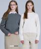 BASIC HOUSE [2Pack] Women'S Cable Round Neck Crop Knit 2-Pack (5 Colors) Lykt7201