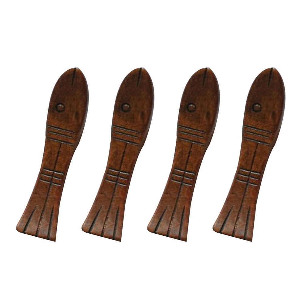 4 pcs Wooden Chopstick Rests Japanese Style Smooth Surface Table Decor For Holding Chopsticks Kitchen Cutlery Organizer Dinning