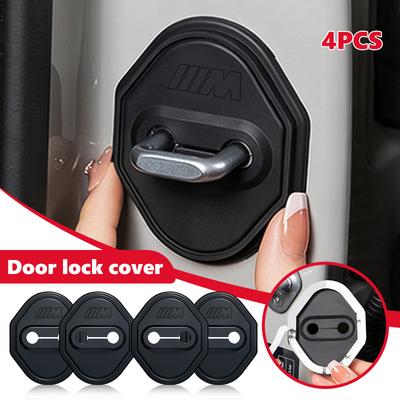 AAACD1 4pcs Car Door Lock Buckle Anti-Collision Mute Buffering Cushion For M Performance Alpina M3 M5 M6 X1 X3 X4 X5 G20
