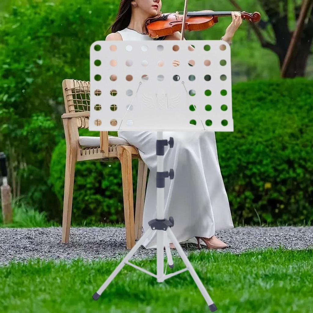 Music Sheet Stand, Adjustable Height Easy Setup Stable Note Holder Book Stand