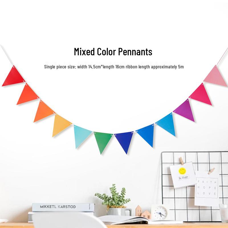 Geburtstags- und Abschlussfeier-Dekoration Wimpelkette für Kinderzimmer, Einkaufszentrum, Back-to-School und Kindergarteneinrichtung