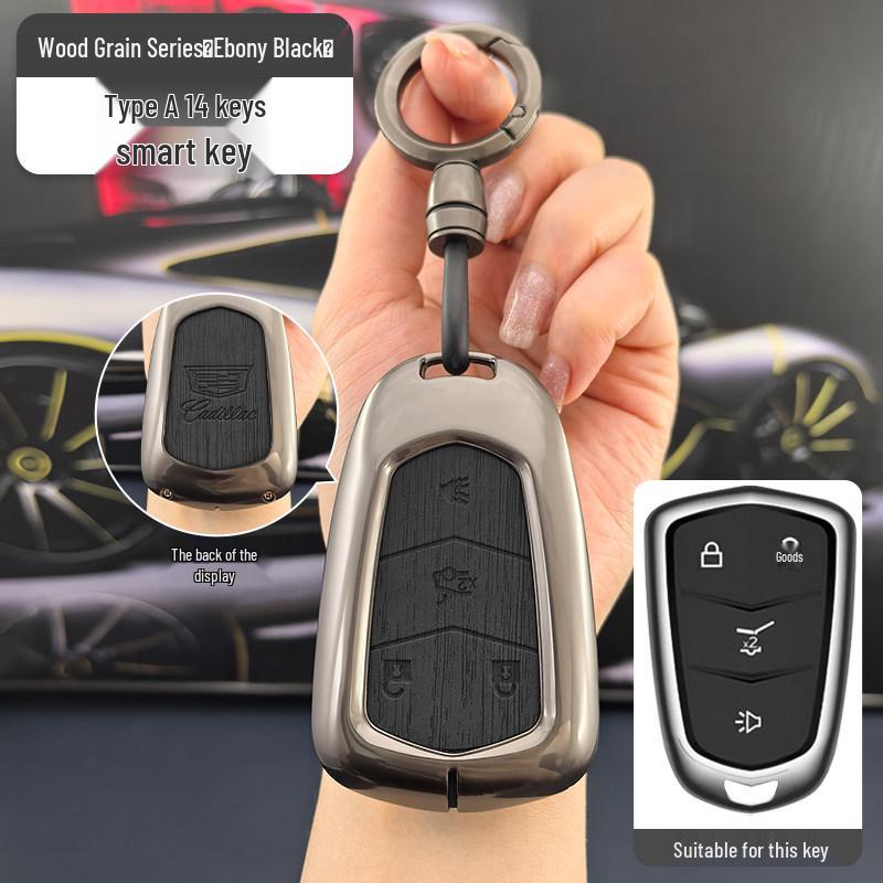 Cadillac Key Cover Shell for XT6 XT5 CT5 XT4 CT6 ATSL - High-End Metal Bag Pendant Buckle No specification