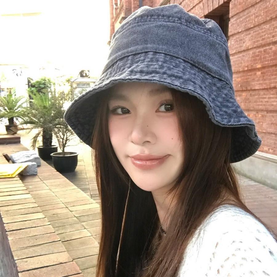 Denim Fisherman Hat For Women Men With Wide Brim Sun Protection Breathable Casual Style