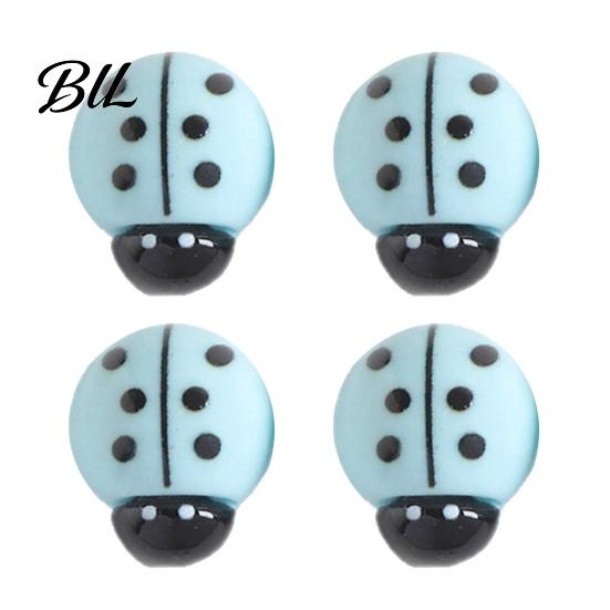 Magnetic Whiteboard Accessories 4Pcs 3D Ladybug Refrigerator Magnet, Mini Ladybird Resin Fridge Magnet Decorative Memo Note Holder for Kitchen Office