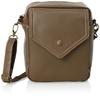 Chiemi Sacs 2-Face 2-Way Shoulder Bag with Logo Belt, Simple Design, and Functional Pockets, 2402-6249, Brown