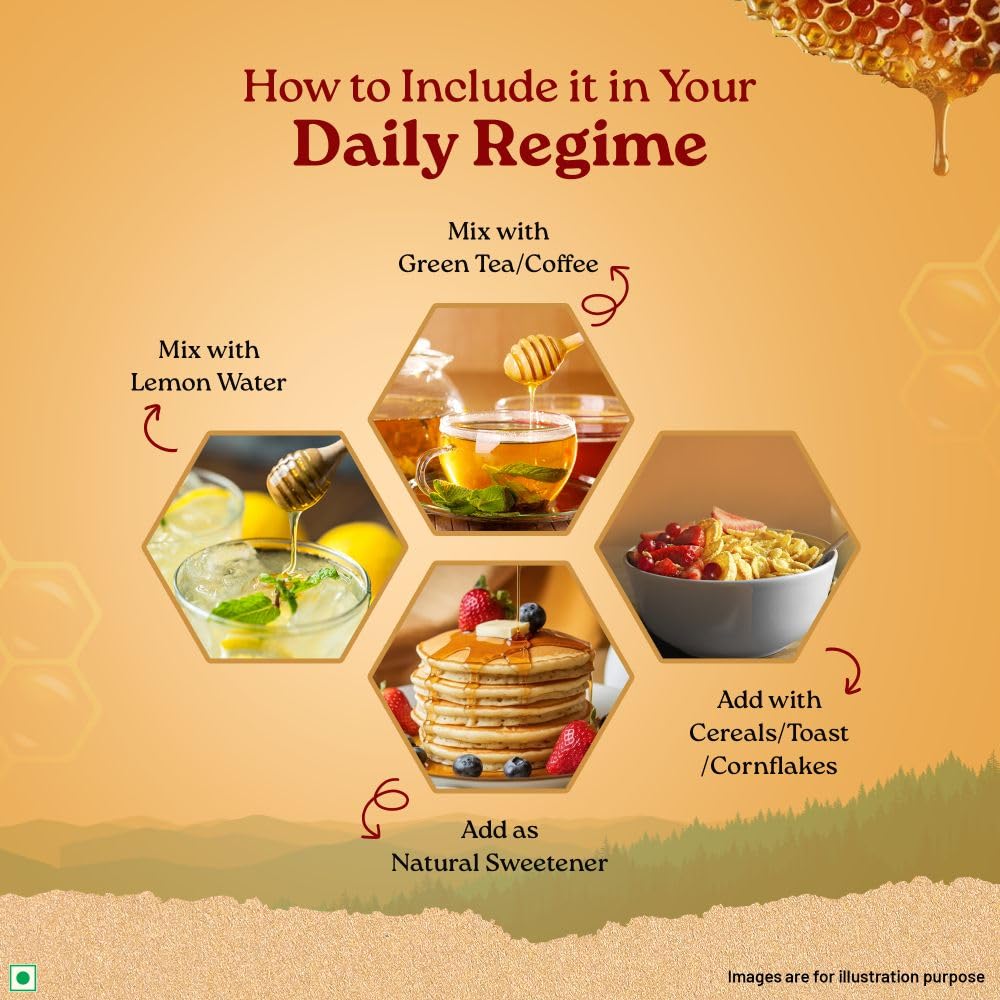 Organic India Brahmi Honey Organic Certified Multi Floral Honey For Daily Wellness Support 125 g Pack Of 1