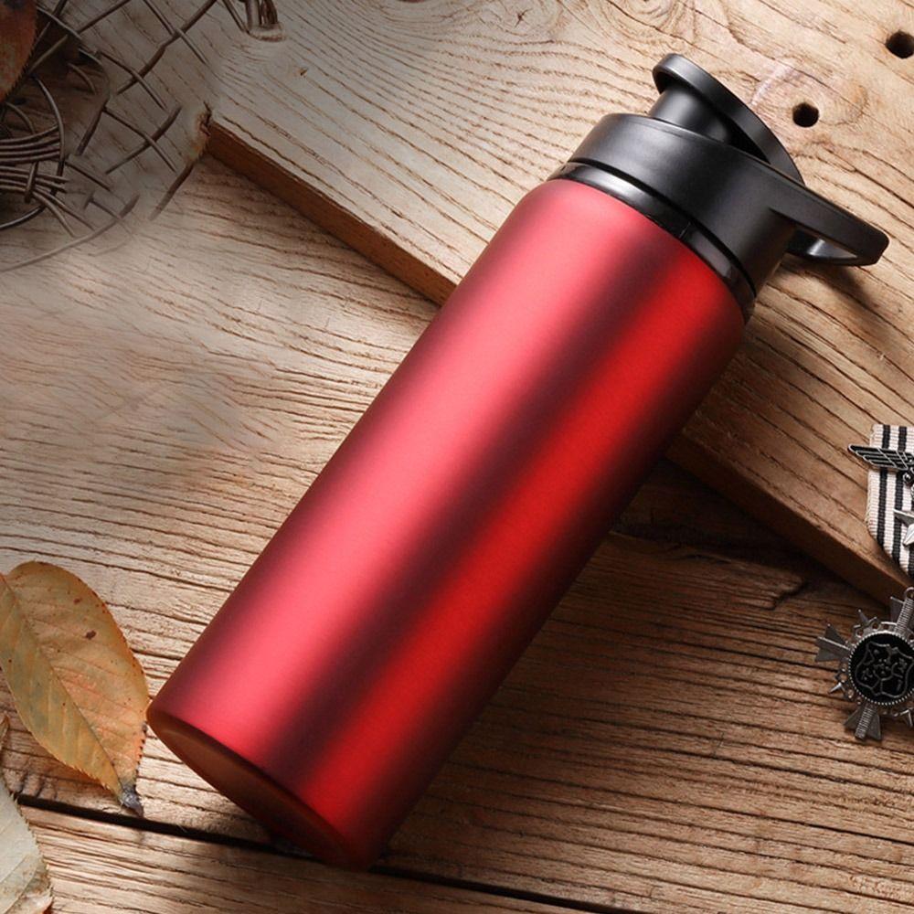 700ml Metal Water Bottle Stainless Steel Bicycle Water Bottle Straight Drinking Outdoors Sports Travel Kettle
