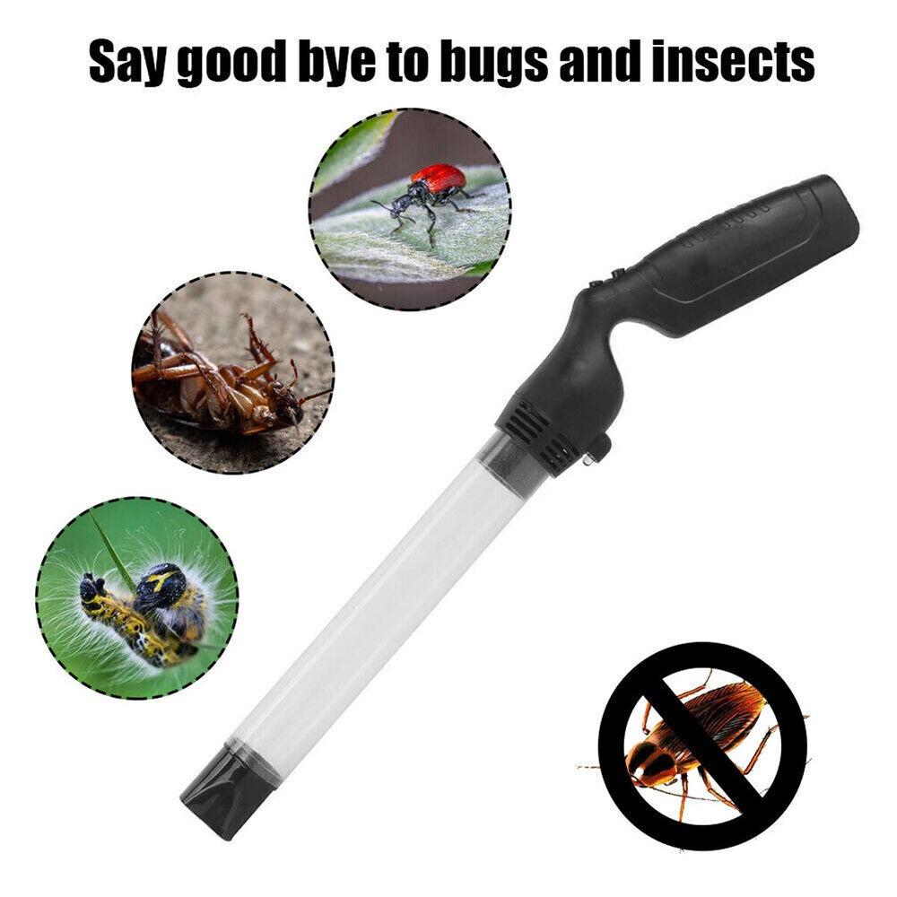 Electronic With LED Light Pest Catcher Sucker Grabber Moth Insect Suction Device Bug Vacuum Insect