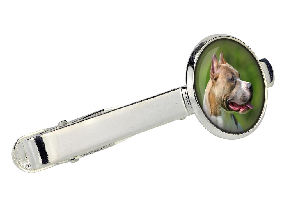 Pit Bull, American Pit Bull Terrier, Pitbull Terrier, APBT - tie clip, ornament, jewelry for an evening outfit by Art-Dog