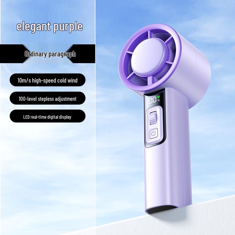 Portable USB Rechargeable Mini Turbine Cooling Fan for Outdoor Use